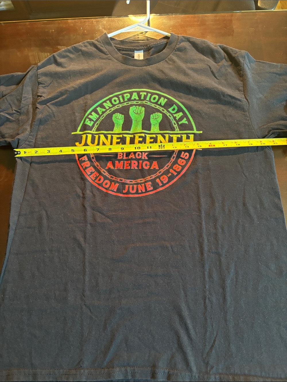 Juneteenth Emancipation Day Graphic T-Shirt - Black